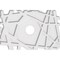 Ekena Millwork Novo Architectural Grade PVC Ceiling Medallion, 20"W x 13 3/8"H x 3"ID x 7"C x 1"P, One-Piece CMP20X13NO-03000 - alternate 1
